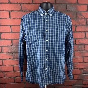 Nick Graham Shirt Mens 15.5 Checkered  Button Down‎